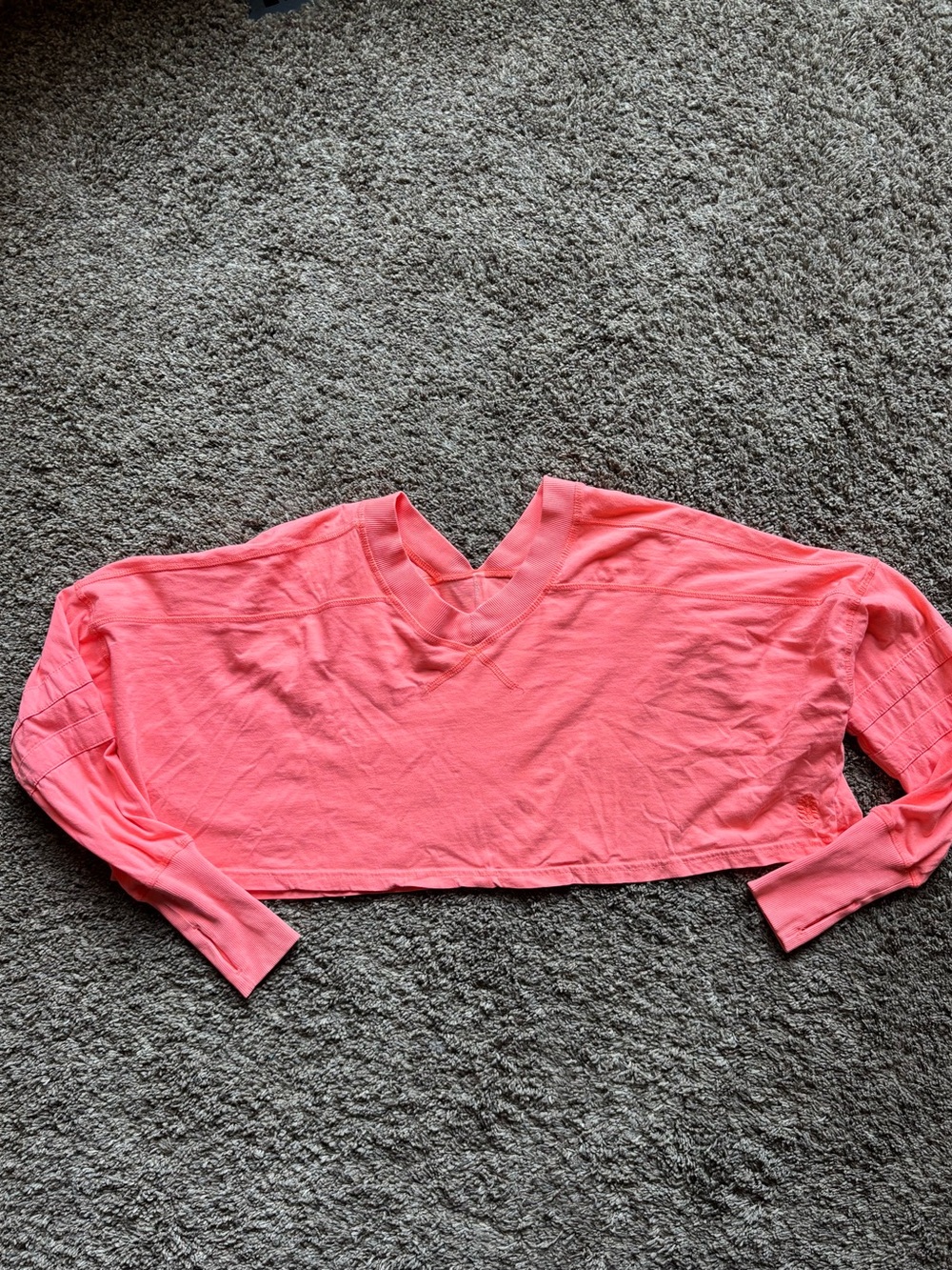 Women’s neon free people Cropped tee, clothes